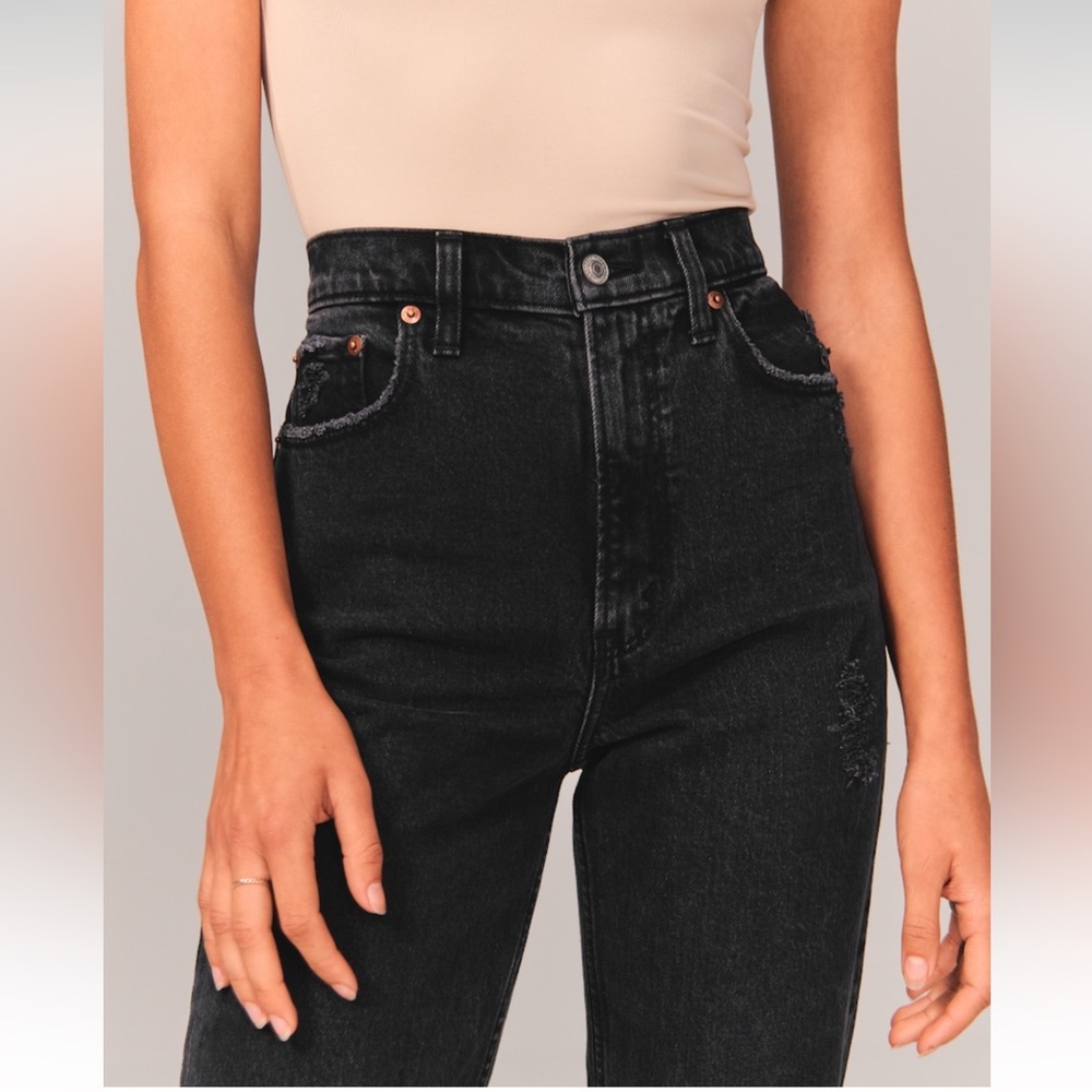 The 90s straight ultra high rise jeans